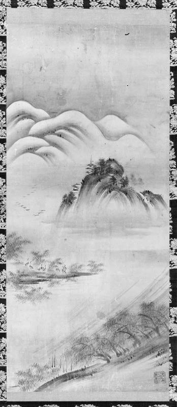 Landscape from Eight Views of the Xiao and Xiang Rivers, right side