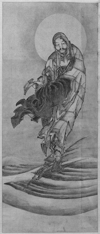 Bodhidharma (Daruma) Crossing the Sea on a Reed