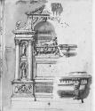Page 10 verso: Tomb of Julius II by B. Peruzzi