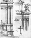 Page 20 recto: Architectural Details of San Spirito in Sassia