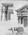 Detail: recto--sketches from San Maria in via Lata