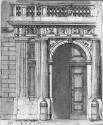 Detail: recto--architectural monuments commissioned by Julius II Rovere by Baltasar Peruzio