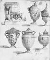 Detail: recto--antique sepulchre urns