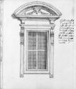 Detail: verso--window of Palazzo Farnese by Michelangelo