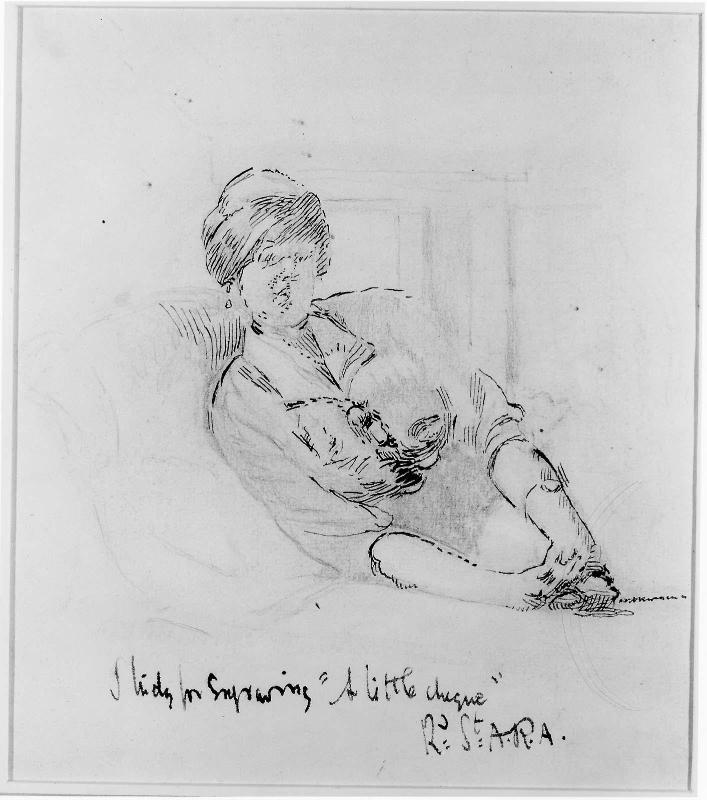 Study for "A little cheque"