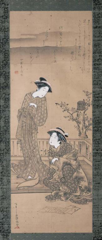 Two Courtesans in an Upstairs Room