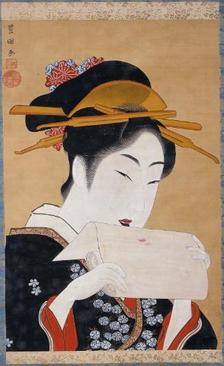 Woman Wiping Her Lipstick