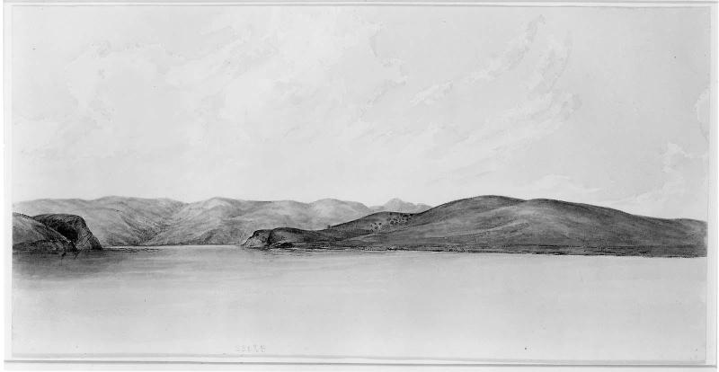 North Pacific Waterway with Low Hills