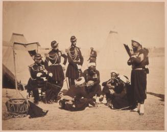 Zouaves Playing Cards in the Bivouac, Camp de Châlons