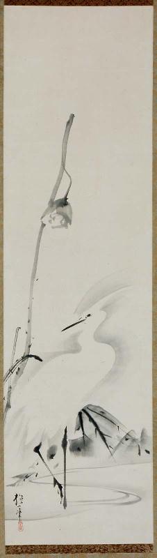 Egret and Lotus