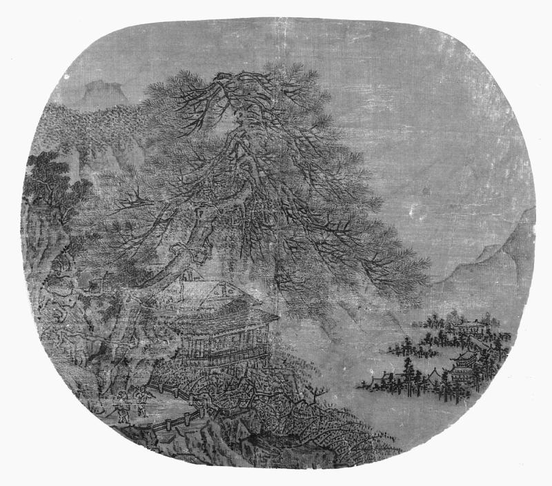 Landscape with pine tree