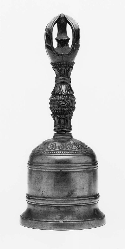 Bell with five-pronged vajra handle