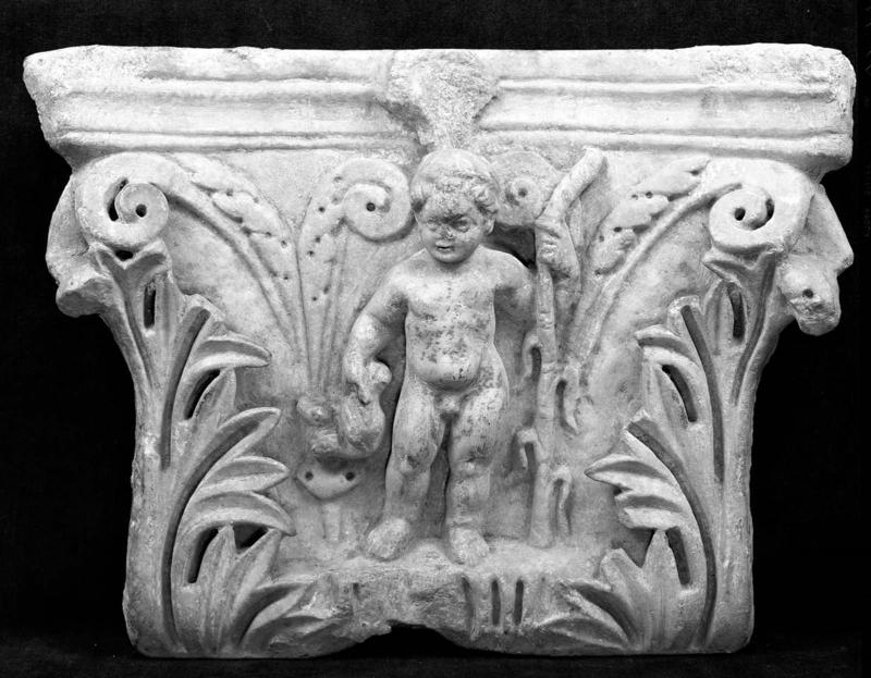 Composite Pilaster with Erote