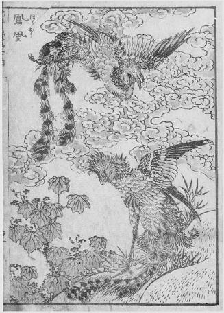 Detail: page with 2 phoenixes