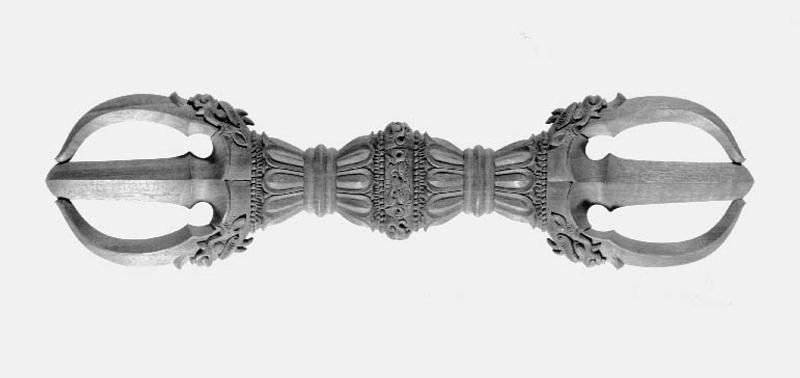 Three-pronged vajra (sankosho)