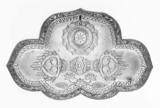 Ritual tray (for use with the jewel-handled bell) (from a set of five bells and ritual trays)