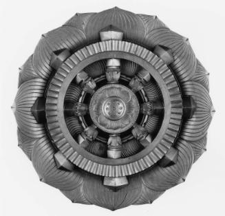 Ritual stand (for use with the stupa-handled bell) (from a set of five bells and ritual trays)