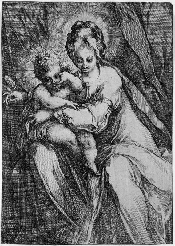The Virgin and Child with a Rose