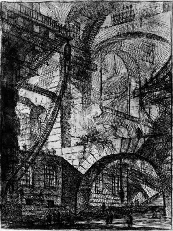 The Smoking Fire (Plate VI of the Second Edition, Second Issue, of the Carceri)