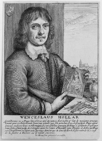 Hollar, Wenceslaus in his workshop (half-length)