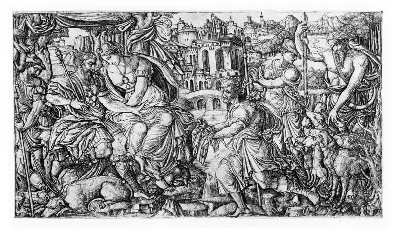 The Unicorn Series: A King and Diana Receiving Huntsmen