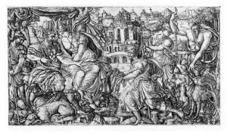 The Unicorn Series: A King and Diana Receiving Huntsmen