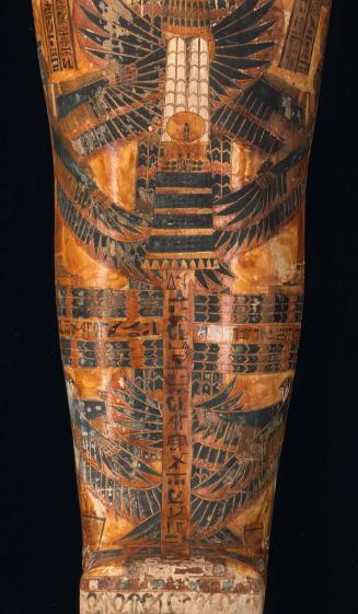 Mummy case and mummy of Penu