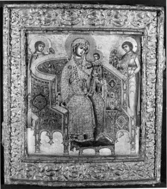 Virgin and Child Enthroned with Two Angels