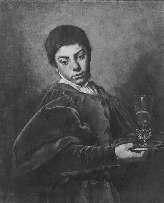 Boy Holding a Tray