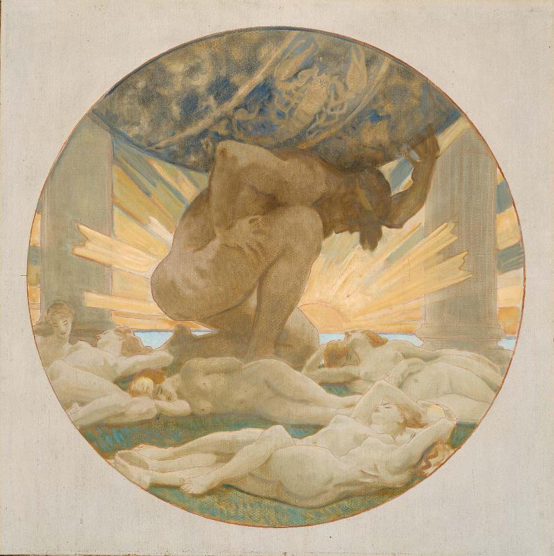 Sketch for Atlas and the Hesperides
