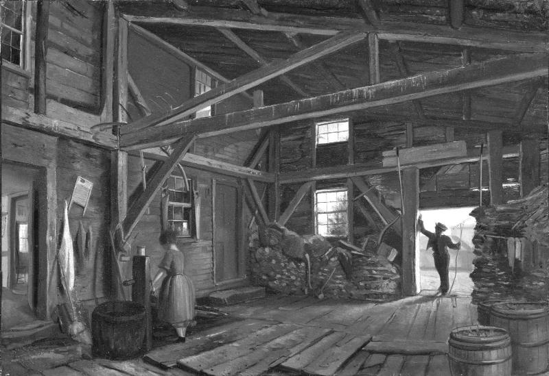 Woodshed Interior