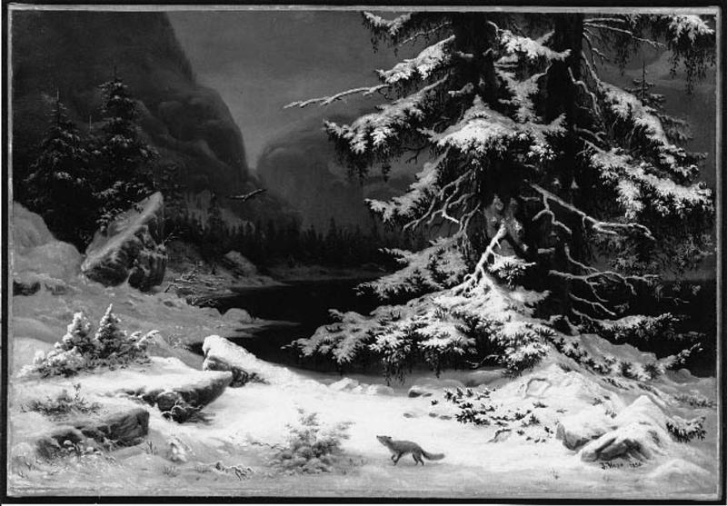 Winter in Norway (after Winter Landscape, copy after Georg Saal)