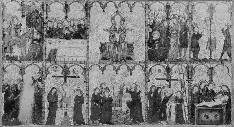 The Holy Trinity with Nine Scenes from the Passion