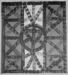 Banner: Blue and Black with White