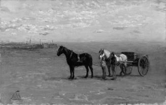 Beach Scene with Horses