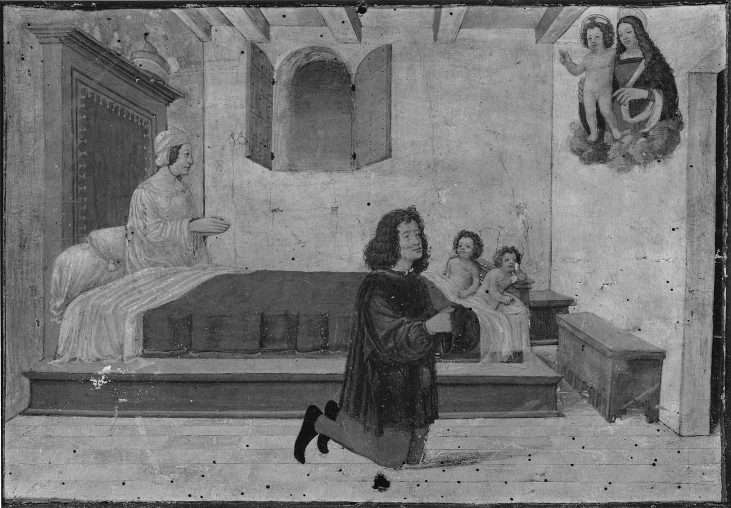 Apparition of the Virgin and Child to a Bedridden Woman and Her Family (ex veto)