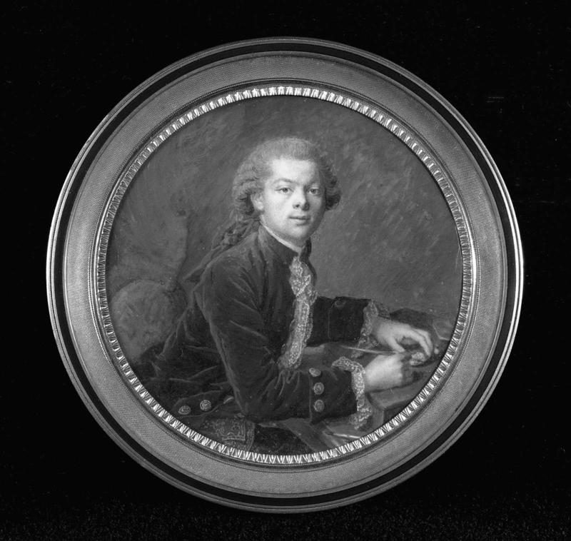 Portrait of a Man Painting a Miniature