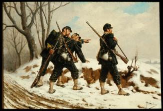 French Soldiers in the Snow