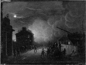 Fire of House and Ship on Stocks