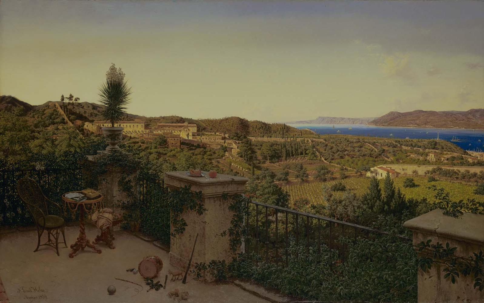 View of the Straits of Messina from a Country House