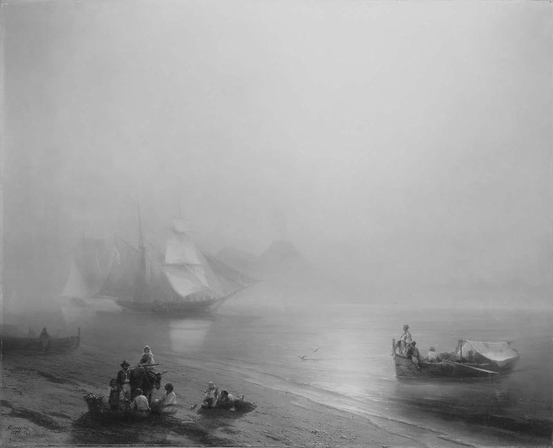 Fishermen and their Families on the Shore of the Bay of Naples