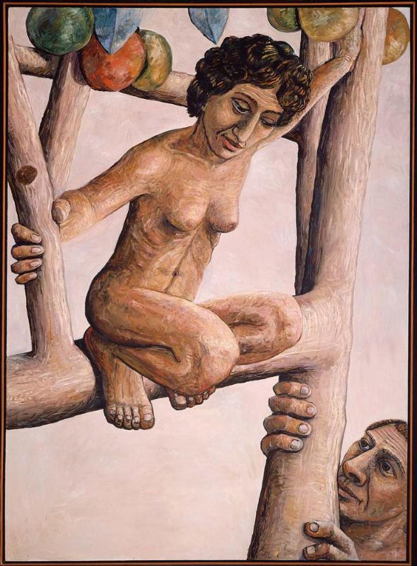 Woman in a Tree