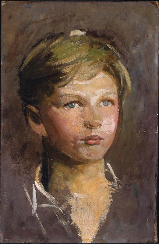Oil Sketch of a Young Boy