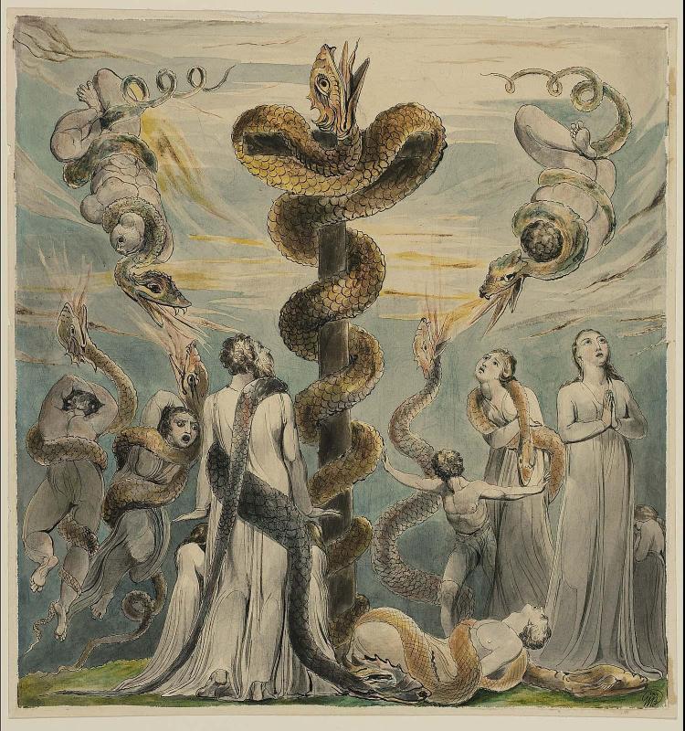Moses Erecting the Brazen Serpent  (Numbers XXI, 9)