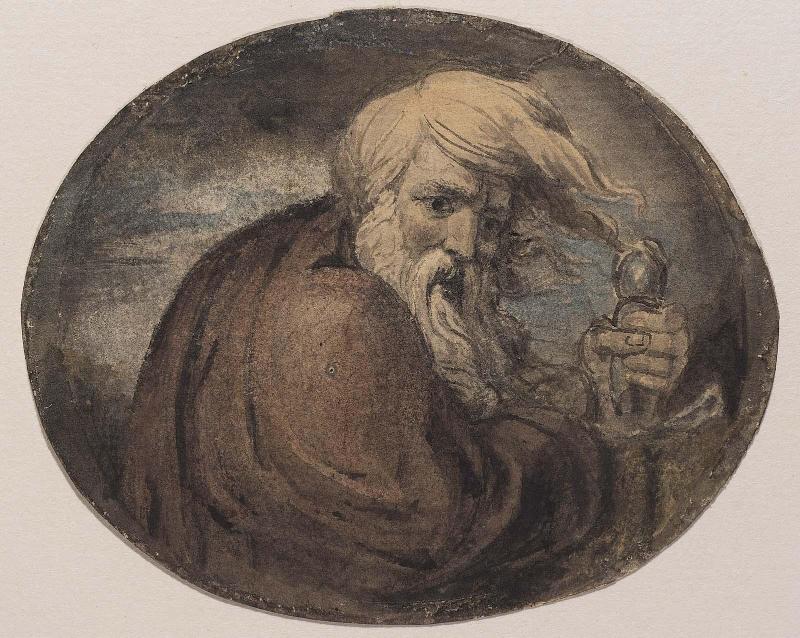 Lear Grasping a Sword (Illustration to Shakespeare)