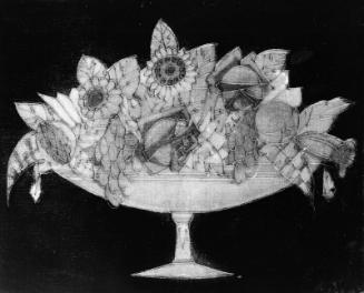 Flowers and Grapes in Compote