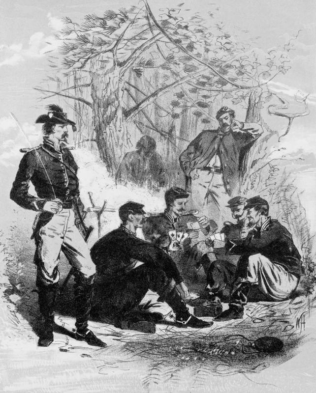 A Pass Time: Cavalry Rest ("Campaign Sketches")