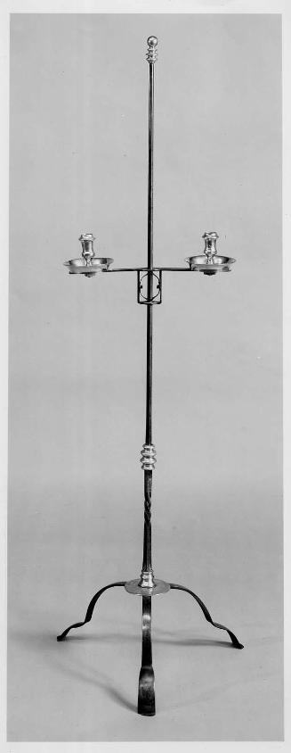Standing iron candlestand