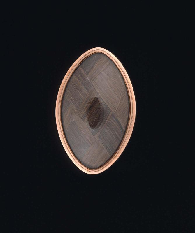 Mourning pin for John George Washington Hancock
