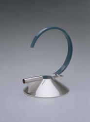 Teapot with lid (part of three-piece tea service on stand)